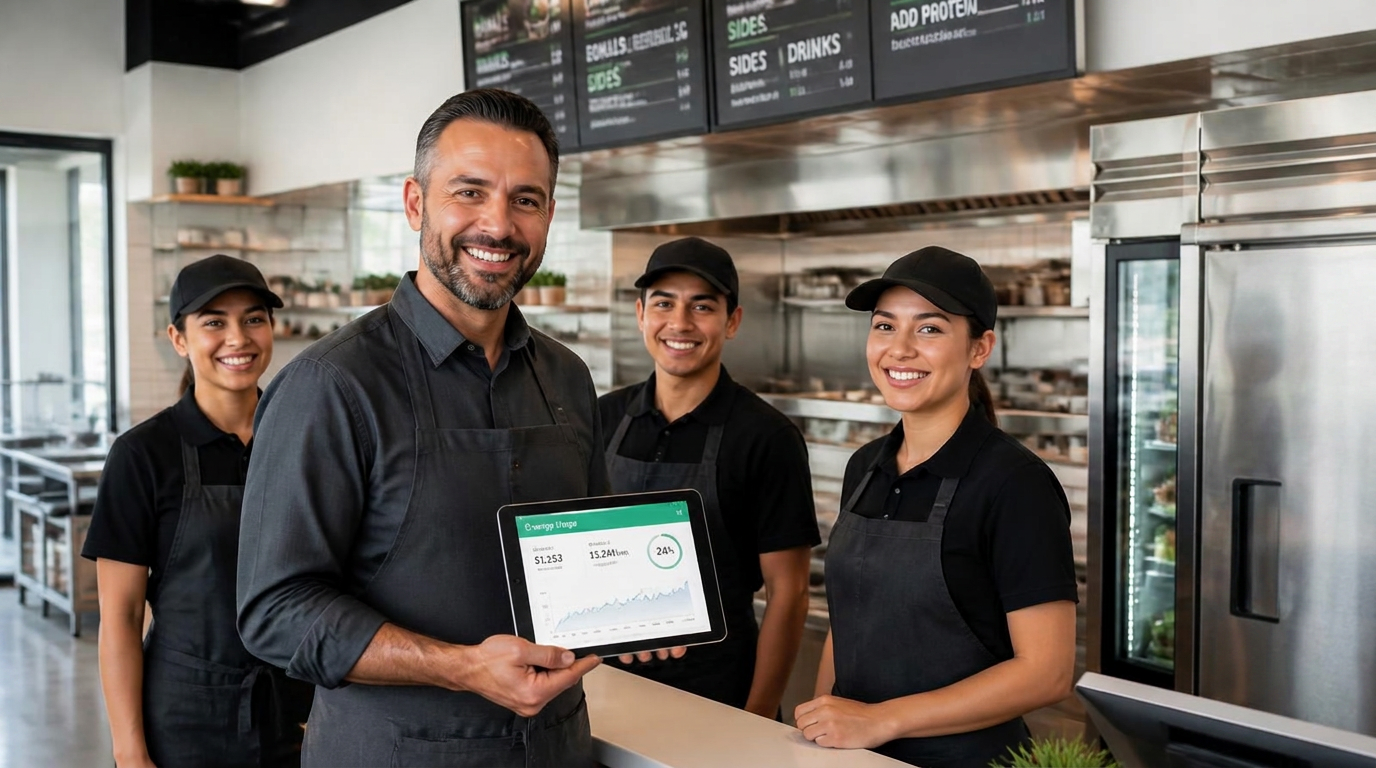 Restaurant team happy with lower energy usage